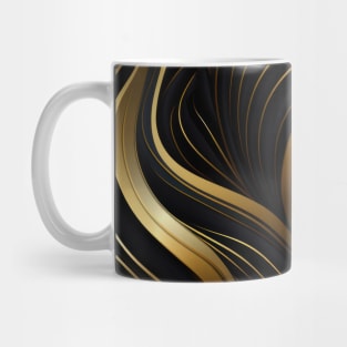 Golden Lattice: Luxurious Linearity in Gold Mug